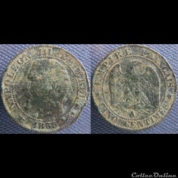 5 Centimes 1855 A Chien