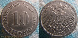 10 pfennig 1904 D