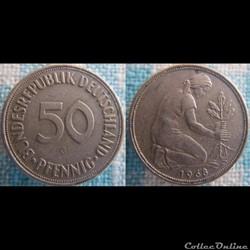 50 Pfennig 1968 G