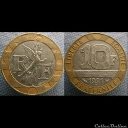 10 Francs 1991