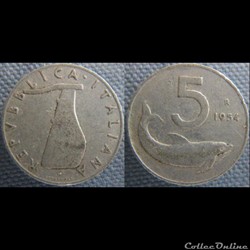 5 Lire 1954