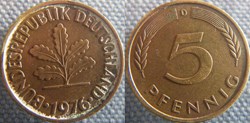 5 Pfennig 1976 D