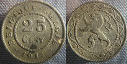 25 Centimes 1917
