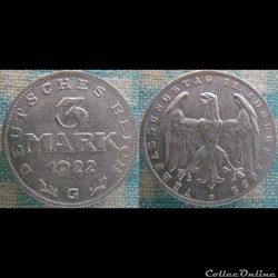 3 Mark 1922 G