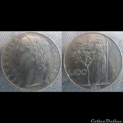 100 Lire 1964