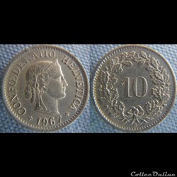10 Rappen 1967 B