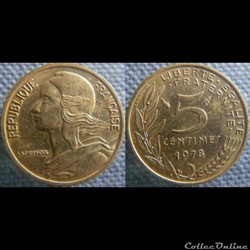 5 Centimes 1978