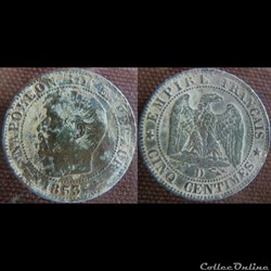 5 Centimes 1853 D