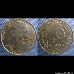 10 Centimes 1992