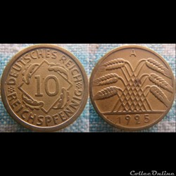10 Reichspfennig 1925 A