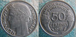 50 Centimes 1941 lourde