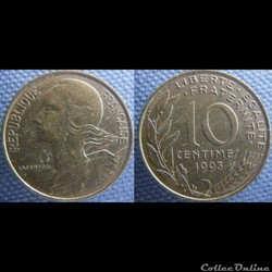 10 Centimes 1993