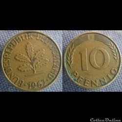 10 Pfennig 1967 F