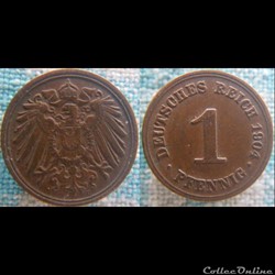 1 pfennig 1904 D