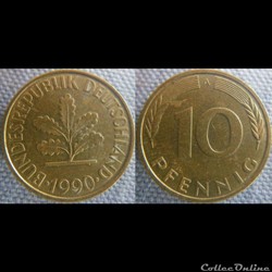 10 Pfennig 1990 A