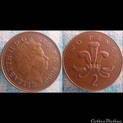 2 Pence 2000