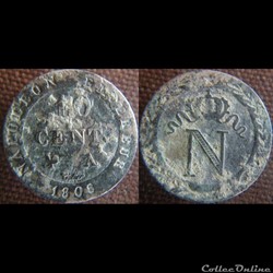 10 Centimes 1808 A