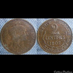 2 Centimes 1902