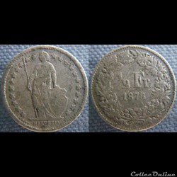 1/2 Franc 1878 B