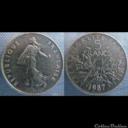 5 Francs 1987