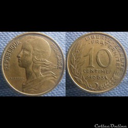 10 Centimes 1963