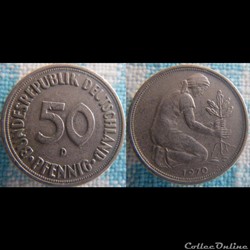 50 Pfennig 1970 D