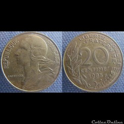 20 Centimes 1985