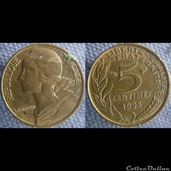 5 Centimes 1995