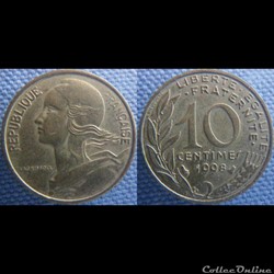 10 Centimes 1998