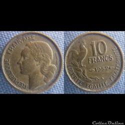 10 Francs 1952