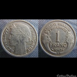 1 Franc 1947 B