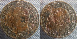 2 Centimes 1855 D ancre