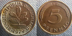 5 Pfennig 1979 D