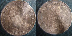 20 centesimi 1863 M