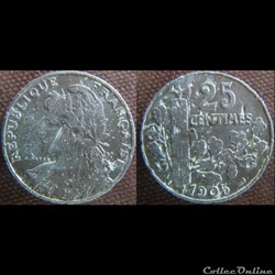 25 Centimes 1905