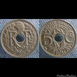5 Centimes 1931