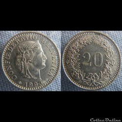 20 Rappen 1993 B