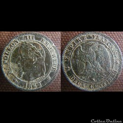 2 Centimes 1862 K
