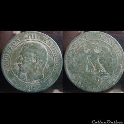 10 Centimes 1853 A