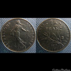 Demi Franc 1971