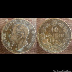 10 centesimi 1863