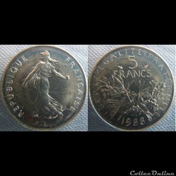 5 Francs 1988