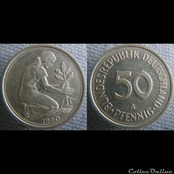 50 Pfennig 1990 A