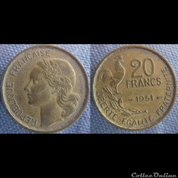 20 Francs 1951