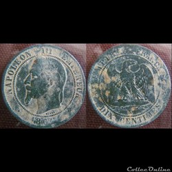 10 Centimes 1861 K