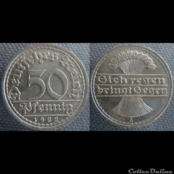 50 Pfennig 1922 A
