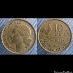 10 Francs 1953