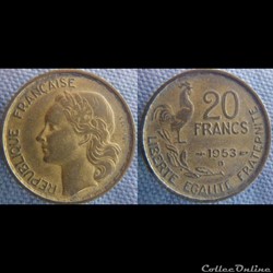 20 Francs 1953 B