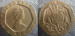 20 Pence 1982