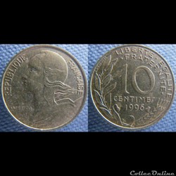 10 Centimes 1996